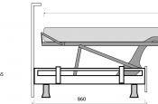 Rozkládací mechanismus Sedac Meral 85cm lůžko