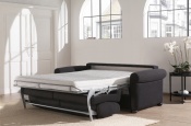 Rozkládací sedací souprava pro každodenní spaní | Polaris | sofabed | rozložená black 004